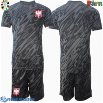 Fotballdrakt Barn Polen Keeper Bortedraktsett EM 2024 Kortermet (+ Korte bukser)